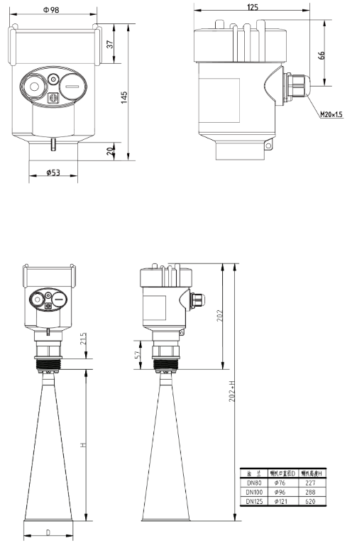 雷达液位计(图2) 雷达液位计(图2)